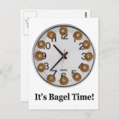 Es ist Bagel Time! Postkarte (Vorne/Hinten)