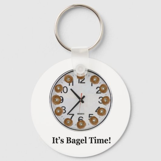 Es ist Bagel Time! Schlüsselanhänger (Vorderseite)