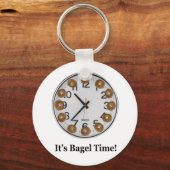 Es ist Bagel Time! Schlüsselanhänger (Vorderseite)