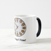 Es ist Bagel-Zeit! Verwandlungstasse (VorderseiteRechts)