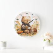 Es ist Bärenuhr Große Wanduhr (Zuhause)