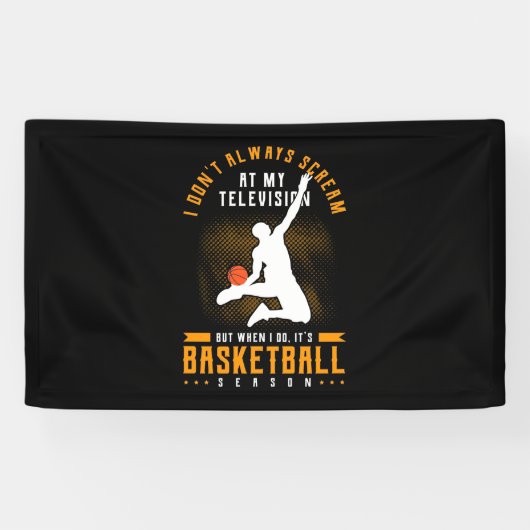 Es ist Basketballsaison Banner (Horizontal)