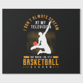 Es ist Basketballsaison Geschenkpapier (Flach)