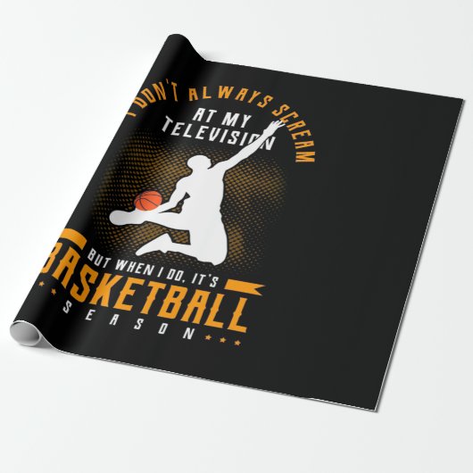 Es ist Basketballsaison Geschenkpapier (Ungerollt)