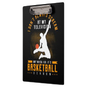 Es ist Basketballsaison Klemmbrett (Links)