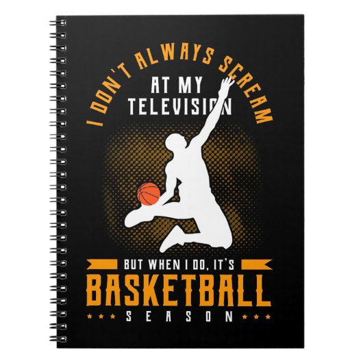 Es ist Basketballsaison Notizblock (Vorderseite)