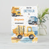 Es ist Bau Geburtstag Einladung (Stehend Vorderseite)