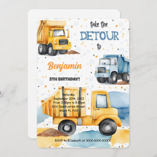 Es ist Bau Geburtstag Einladung