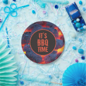 Es ist BBQ-Zeit Pappteller (Party)
