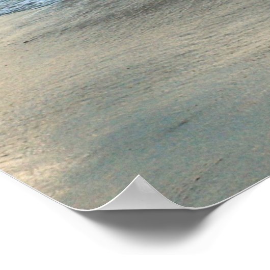 Es ist Beach O'Clock Poster (Ecke)