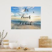 Es ist Beach O'Clock Poster (Küche)
