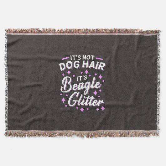 Es ist Beagle Hund Glitzer Decke (Vorderseite)