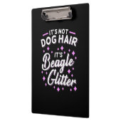 Es ist Beagle Hund Glitzer Klemmbrett (Links)