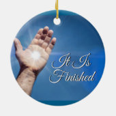 Es ist beendet keramik ornament (Hinten)