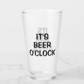 Es ist Beer O'clock Glas (Rückseite)