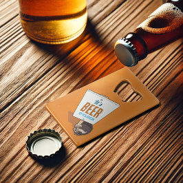 Es ist Beer O'Clock Niedlich Funny Igel Cartoon Geldbeutel Flaschenöffner