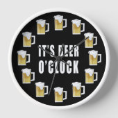 Es ist Ber O'clock - Funny Clock Design Uhr (Vorderseite)