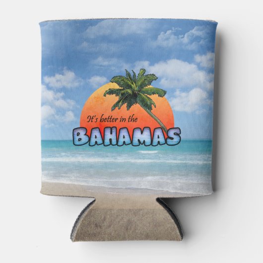 Es ist besser auf den Bahamas Dosenkühler (Vorderseite)