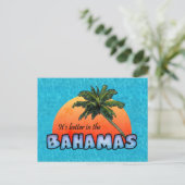 Es ist besser auf den Bahamas Postkarte (Stehend Vorderseite)