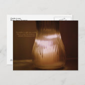 "Es ist besser, eine Kerze anzünden" Postkarte (Vorne/Hinten)