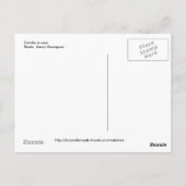 "Es ist besser, eine Kerze anzünden" Postkarte (Rückseite)