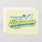 Es ist besser in Bahamas Postkartenfahrt Postkarte (Vorne/Hinten)