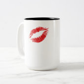 Es ist besser, spät zu sein als anzukommen zweifarbige tasse (Vorderseite Links)