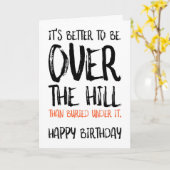 Es ist besser, über dem Hügel zu sein, sonniger Ge Karte (Gelbe Blume)