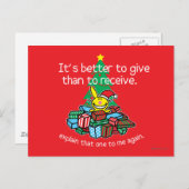 Es ist besser zu geben postkarte (Vorne/Hinten)