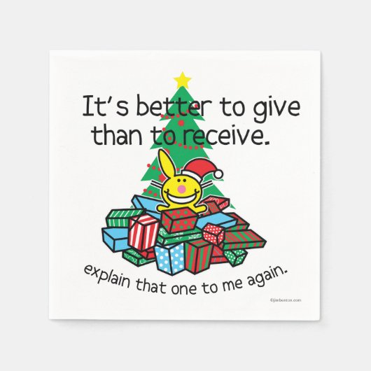 Es ist besser zu geben serviette (Vorderseite)