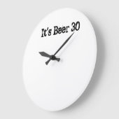 Es ist Bier 30 Große Wanduhr (Winkel)