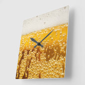 Es ist Bier: 30 Quadratische Wanduhr (Winkel)