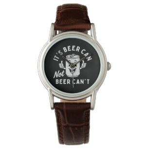 Es ist Bier kann nicht sein kann nicht lustiges Pa Armbanduhr