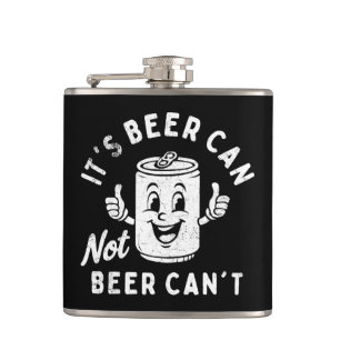 Es ist Bier kann nicht sein kann nicht lustiges Pa Flachmann