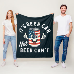 Es ist Bier kann nicht sein kann nicht lustiges Pa Fleecedecke
