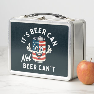 Es ist Bier kann nicht sein kann nicht lustiges Pa Metall Brotdose