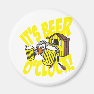 Es ist Bieruhr Magnet