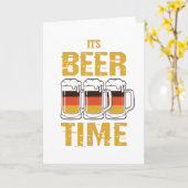 Es ist Bierzeit Karte (Gelbe Blume)