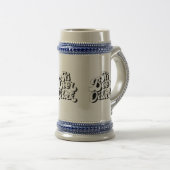 Es ist Bierzeit – Klassischer deutscher Stein Bierglas (VorderseiteRechts)