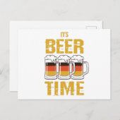 Es ist Bierzeit Postkarte (Vorne/Hinten)