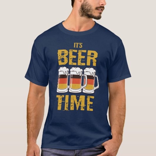 Es ist Bierzeit T-Shirt (Vorderseite)