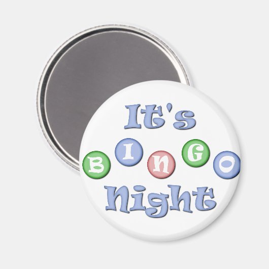 Es ist Bingo Night Magnet (Vorderseite/Rückseite)