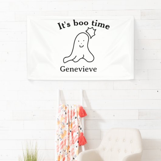Es ist boo Name Halloween Datum Geister schwarz Banner (Insitu)