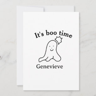 Es ist boo Name Halloween Datum Geister schwarz Einladung