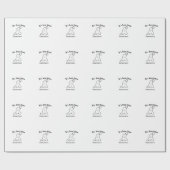 Es ist boo Name Halloween Datum Geister schwarz Geschenkpapier (Flach)