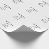 Es ist boo Name Halloween Datum Geister schwarz Geschenkpapier (Ecke)