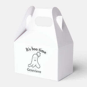 Es ist boo Name Halloween Datum Geister schwarz Geschenkschachtel