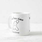 Es ist boo Name Halloween Datum Geister schwarz Kaffeetasse (Vorderseite Links)