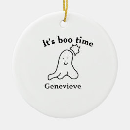 Es ist boo Name Halloween Datum Geister schwarz Keramik Ornament