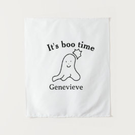 Es ist boo Name Halloween Datum Geister schwarz Wandteppich